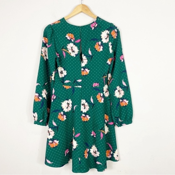 EXPRESS Floral Elastic Waist Fit Flare Dress - Picture 6 of 12